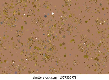 Light Green, Yellow vector template with chaotic shapes. Illustration with colorful gradient shapes in abstract style. Best smart design for your business.