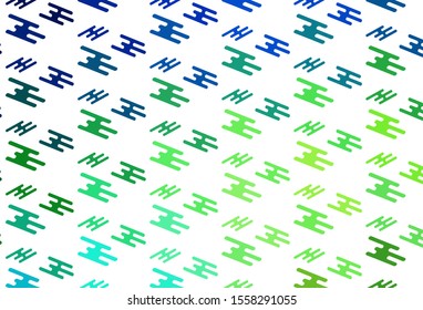 Light Green, Yellow vector template with repeated sticks. Decorative shining illustration with lines on abstract template. Smart design for your business advert.