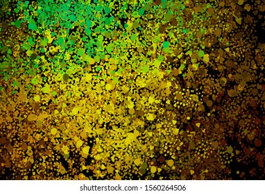Light Green, Yellow vector template with chaotic shapes. Simple colorful illustration with abstract gradient shapes. Modern design for your business card.