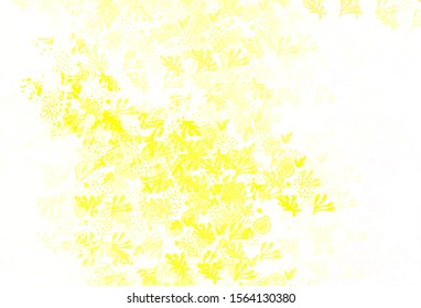 Light Green, Yellow vector template with chaotic shapes. Modern abstract illustration with colorful random forms. Modern design for your business card.