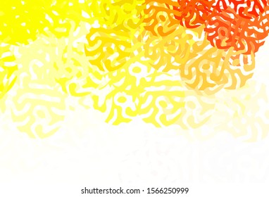 Light Green, Yellow vector template with chaotic shapes. Simple colorful illustration with abstract gradient shapes. Elegant design for wallpapers.