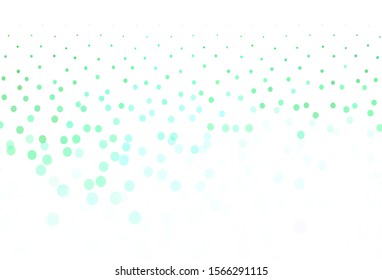 Light Green, Yellow vector template with circles. Illustration with set of shining colorful abstract circles. Design for your business advert.