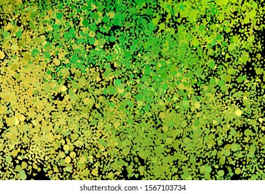 Light Green, Yellow vector template with chaotic shapes. Modern abstract illustration with colorful random forms. Background for a cell phone.