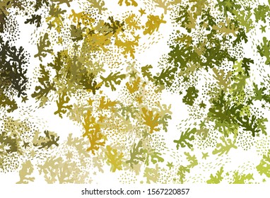 Light Green, Yellow vector template with chaotic shapes. Illustration with colorful gradient shapes in abstract style. Simple design for your web site.