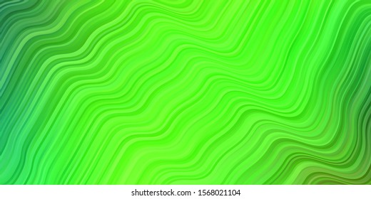 Light Green, Yellow vector template with lines. Abstract gradient illustration with wry lines. Smart design for your promotions.