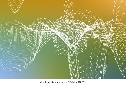 Light Green, Yellow vector template with circles. Modern abstract illustration with colorful water drops. The pattern can be used for aqua ad, booklets.