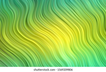 Light Green, Yellow vector template with liquid shapes. An elegant bright illustration with gradient. A completely new marble design for your business.