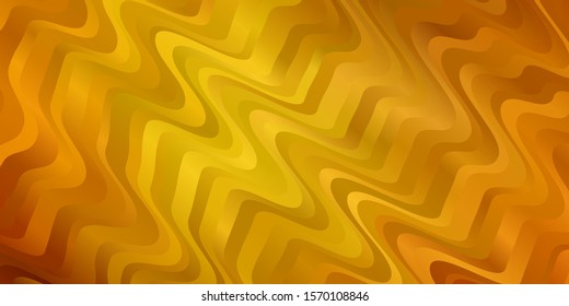 Light Green, Yellow vector template with lines. Colorful illustration in circular style with lines. Pattern for business booklets, leaflets