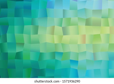Light Green, Yellow vector template with square style. Modern abstract illustration with colorful rectangles. Pattern for commercials.