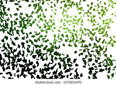 Light Green, Yellow vector template with memphis shapes. Illustration with colorful gradient shapes in abstract style. Background for a cell phone.