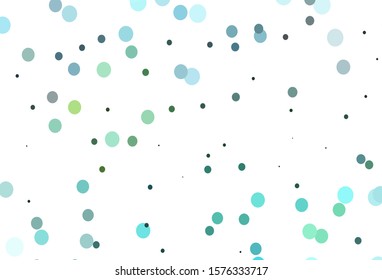 Light Green, Yellow vector template with circles. Blurred decorative design in abstract style with bubbles. Pattern for beautiful websites.