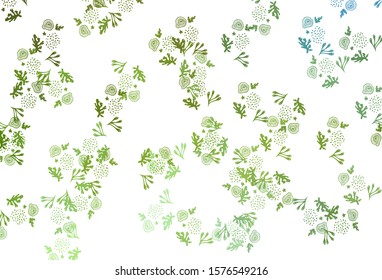 Light Green, Yellow vector template with chaotic shapes. Simple colorful illustration with abstract gradient shapes. Best smart design for your business.