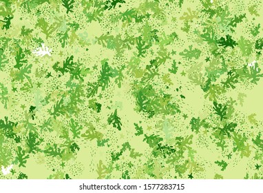 Light Green, Yellow vector template with chaotic shapes. Modern abstract illustration with colorful random forms. Elegant design for wallpapers.