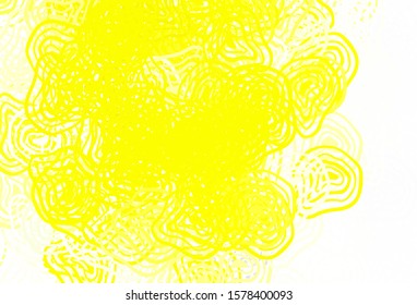 Light Green, Yellow vector template with chaotic shapes. Colorful chaotic forms with gradient in modern style. Background for a cell phone.