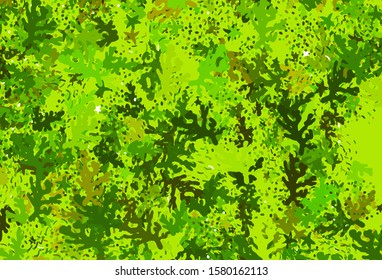 Light Green, Yellow vector template with chaotic shapes. Illustration with colorful gradient shapes in abstract style. Background for a cell phone.