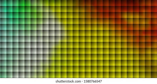 Light Green, Yellow vector template with rectangles. Abstract gradient illustration with rectangles. Best design for your ad, poster, banner.