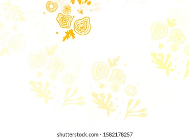 Light Green, Yellow vector template with chaotic shapes. Simple colorful illustration with abstract gradient shapes. Best smart design for your business.