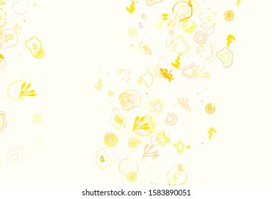 Light Green, Yellow vector template with chaotic shapes. Illustration with colorful gradient shapes in abstract style. Modern design for your business card.
