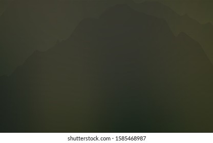 Light Green, Yellow vector template with abstract circles. Shining crooked illustration in mountain style. A completely new template for your business design.
