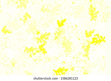 Light Green, Yellow vector template with chaotic shapes. Colorful chaotic forms with gradient in modern style. Simple design for your web site.
