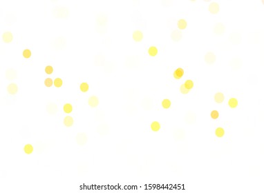 Light Green, Yellow vector template with ice snowflakes. Colorful decorative design in xmas style with snow. Pattern for new year leaflets.