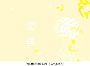 Light Green, Yellow vector template with circles. Beautiful colored illustration with blurred circles in nature style. Pattern for ads, leaflets.