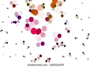 Light Green, Yellow vector template with circles. Illustration with set of shining colorful abstract circles. Design for poster, banner of websites.