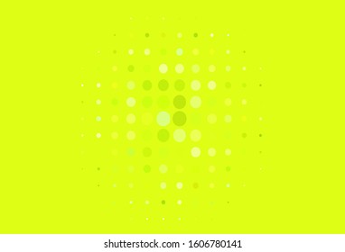 Light Green, Yellow vector template with circles. Abstract illustration with colored bubbles in nature style. Pattern for beautiful websites.