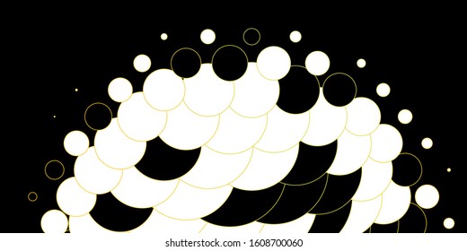 Light Green, Yellow vector template with circles. Illustration with set of shining colorful abstract spheres. Pattern for booklets, leaflets.