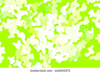 Light Green, Yellow vector template with chaotic shapes. Colorful chaotic forms with gradient in modern style. Background for a cell phone.