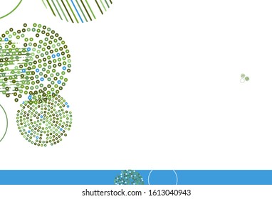 Light Green, Yellow vector template with circles. Blurred decorative design in abstract style with bubbles. Design for poster, banner of websites.