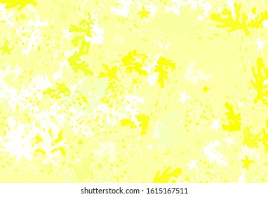 Light Green, Yellow vector template with chaotic shapes. Modern abstract illustration with colorful random forms. Background for a cell phone.