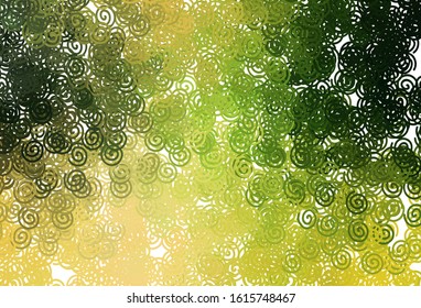 Light Green, Yellow vector template with lines. Brand new colorful illustration in simple style. Pattern for your business design.