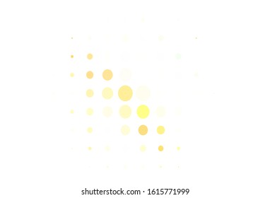 Light Green, Yellow vector template with circles. Beautiful colored illustration with blurred circles in nature style. Pattern for futuristic ad, booklets.