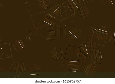 Light Green, Yellow vector template with crystals, circles, squares. Illustration with colorful circles, triangles, rectangles. Smart design for your adverts.