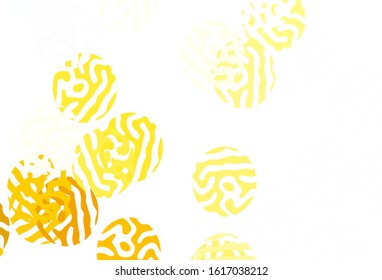 Light Green, Yellow vector template with circles. Illustration with set of shining colorful abstract circles. Pattern for futuristic ad, booklets.