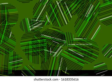 Light Green, Yellow vector template with circles. Glitter abstract illustration with blurred drops of rain. Pattern for ads, leaflets.