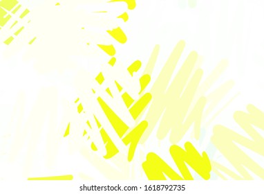 Light Green, Yellow vector template with repeated sticks. Glitter abstract illustration with colorful sticks. Pattern for ads, posters, banners.