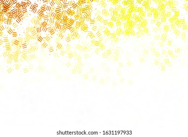 Light Green, Yellow vector template with repeated sticks, dots. Shining colored illustration with sharp stripes. Pattern for ad, booklets, leaflets.
