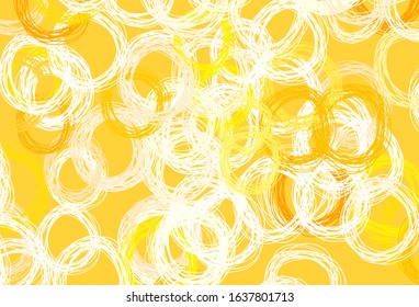 Light Green, Yellow vector template with circles. Blurred decorative design in abstract style with bubbles. Design for your business advert.