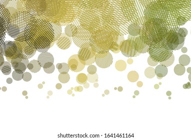 Light Green, Yellow vector template with circles. Illustration with set of shining colorful abstract circles. Design for your business advert.