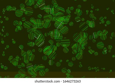 Light Green, Yellow vector template with circles. Beautiful colored illustration with blurred circles in nature style. Design for your business advert.