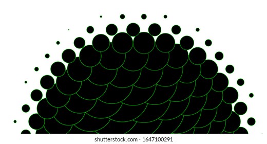 Planta vectorial amarillo verde claro con círculos. Ilustración con un conjunto de esferas abstractas de colores brillantes. Nueva plantilla para un libro de marcas.