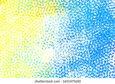 Light Green, Yellow vector template with crystals, circles. Glitter abstract illustration with spheres, triangular lines. Template for wallpapers.