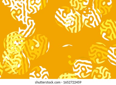 Light Green, Yellow vector template with circles. Illustration with set of shining colorful abstract circles. Pattern for futuristic ad, booklets.
