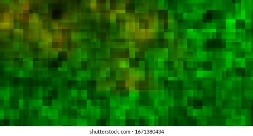 Light Green, Yellow vector template with rectangles. Colorful illustration with gradient rectangles and squares. Pattern for websites, landing pages.