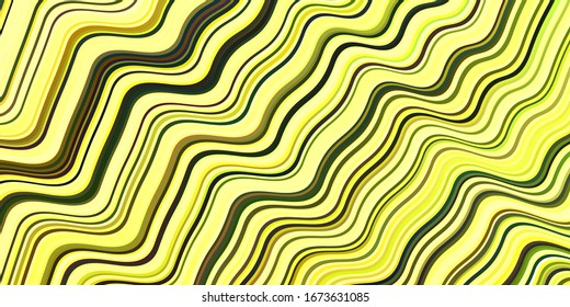 Light Green, Yellow vector template with curved lines. Brand new colorful illustration in simple style. Colorful wave pattern for your design. Light Green, Yellow vector template with curved lines. Brand new colorful illustration in simple style. Colorful wave pattern for your design.