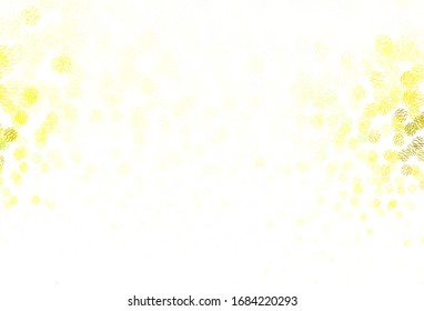 Light Green, Yellow vector template with circles, lines. Decorative design in abstract style with bubbles, lines. Pattern for beautiful websites.