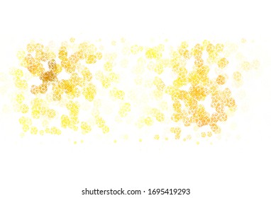Light Green, Yellow vector template with chaotic shapes. Modern abstract illustration with colorful random forms. Elegant design for wallpapers.