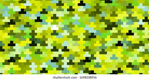 Hellgrüne, gelbe Vektorillustration in Rechtecken. Farbige Abbildung mit Farbverlauf-Rechtecken und Quadraten. Das beste Design für Ihre Anzeige, Ihr Poster, Ihr Banner.